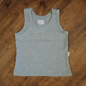 Size 3 Fred Bare Studded 'Fred' Grey Tank Top EUC