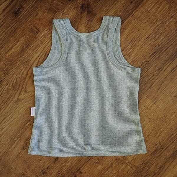 Size 3 Fred Bare Studded 'Fred' Grey Tank Top EUC - Image 2