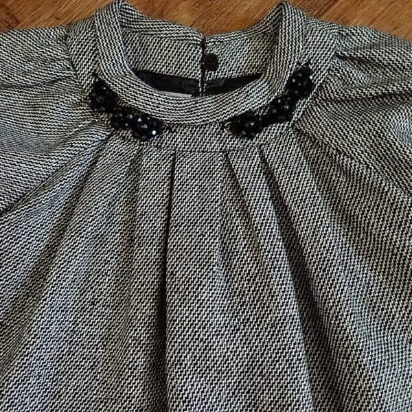 Size 3 Grey & Black Wool-Blend Tweed Dress by Fresh Baked EUC - Image 3
