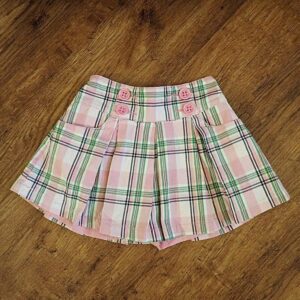 Size 3 Gymboree Plaid Pleated Skirt EUC