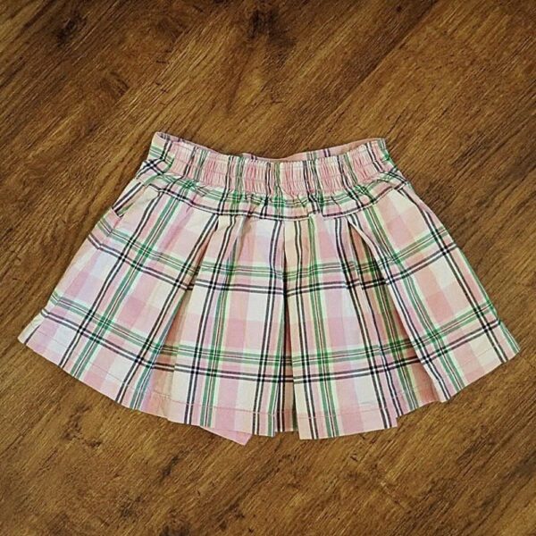 Size 3 Gymboree Plaid Pleated Skirt EUC - Image 2
