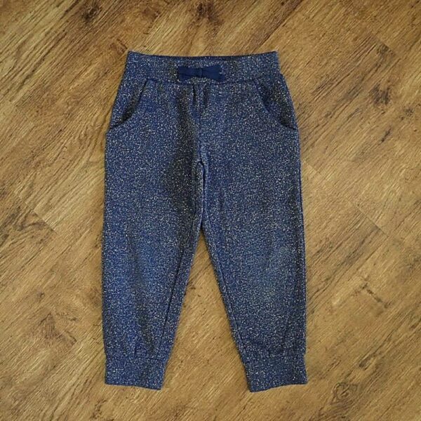 Size 3 H&T Blue Lurex Trackpants EUC