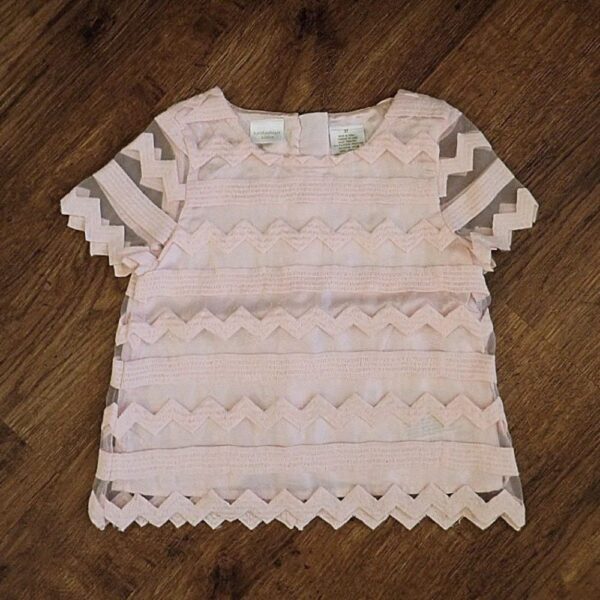 Size 3 Geometric Chiffon Top by Kardashian Kids NOS