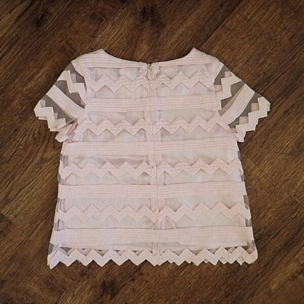 Size 3 Geometric Chiffon Top by Kardashian Kids NOS - Image 2