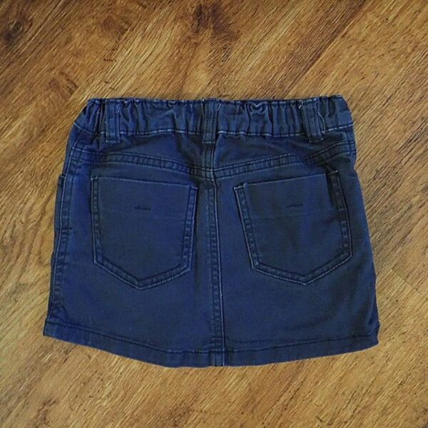 Size 3 Kids & Co Multi-Studded Stretch Denim Skirt EUC - Image 2