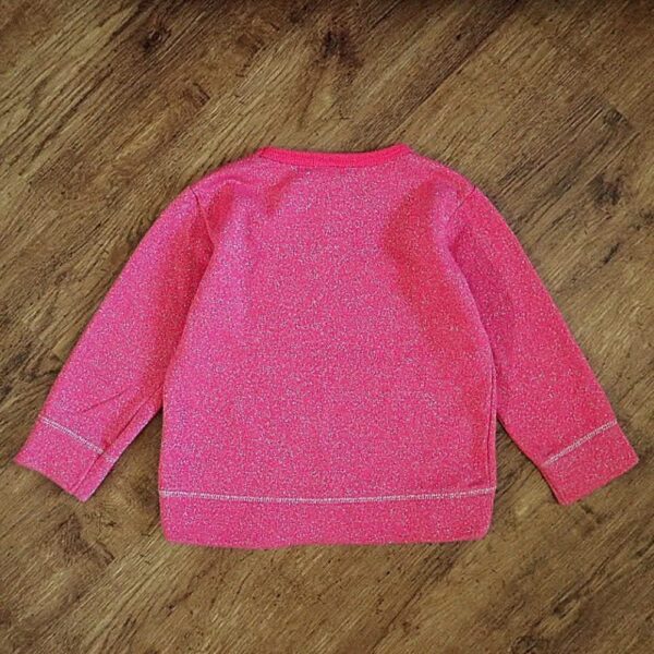 Size 3 Kids Stuff Pink Lurex Windcheater GUC - Image 2