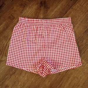 Size 3 Lalaloopsy Red & White Gingham Cotton Shorts EUC