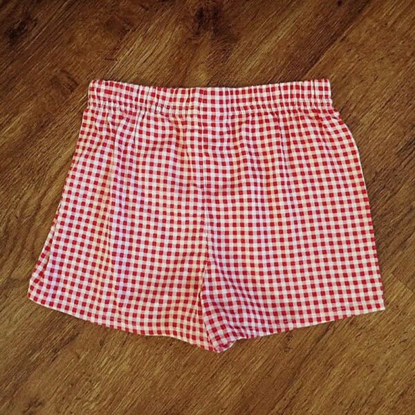Size 3 Lalaloopsy Red & White Gingham Cotton Shorts EUC - Image 2