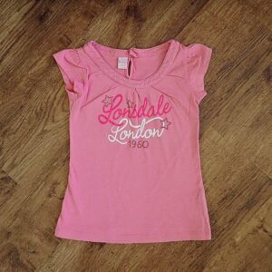 Size 3 Londsdale London Pink Tee GUC