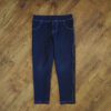 Size 3 Mango Navy Embroidered-Lovehearts Jeggings GUC - Image 2
