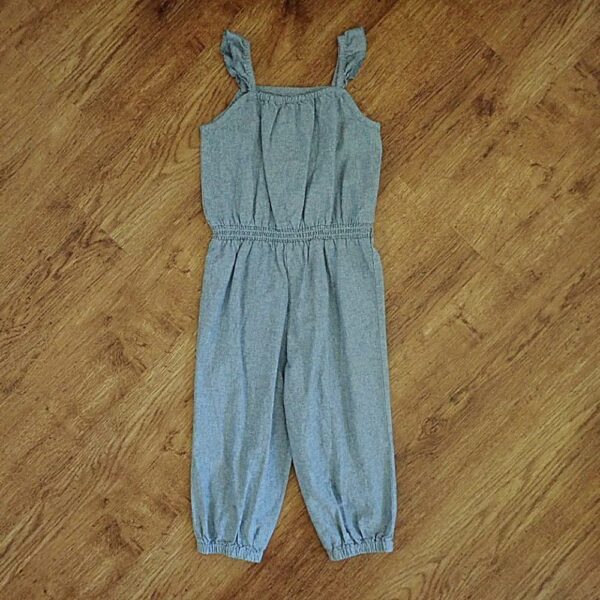 Size 3 OshKosh Grey Chambray Playsuit NOS - Image 2