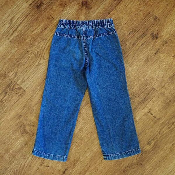 Size 3 Paul Frank Elasticated Blue Denim Jeans EUC - Image 2