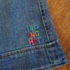 Size 3 Piping Hot Vintage Blue Denim Bootleg Jeans EUC - Image 5