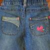 Size 3 Piping Hot Vintage Blue Denim Bootleg Jeans EUC - Image 4