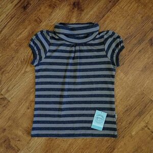 Size 3 Pumpkin Patch Striped Turtle-Neck Tee NOS