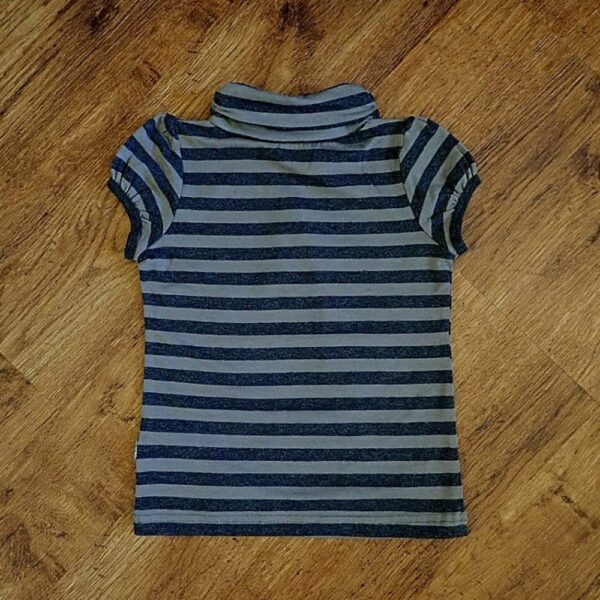 Size 3 Pumpkin Patch Striped Turtle-Neck Tee NOS - Image 2