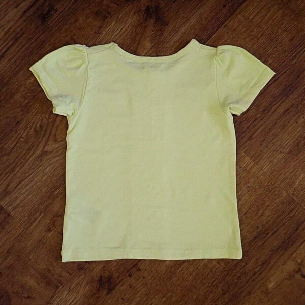 Size 3 Pumpkin Patch Yellow Floral-Lace Tee EUC - Image 2