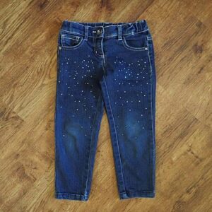 Size 3 Target Adjustable Blue Denim Jeans GUC