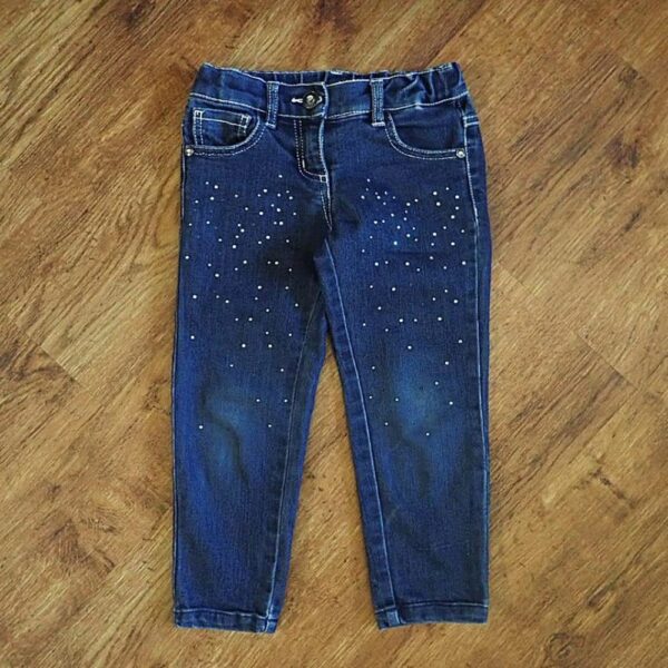 Size 3 Target Adjustable Blue Denim Jeans GUC