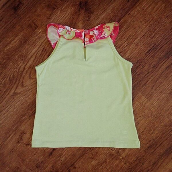 Size 3 Target Appliqued Floral Tank Top GUC - Image 2