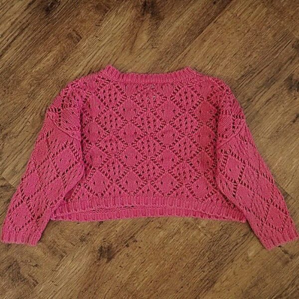 Size 3 Target Cropped Magenta-Coloured Pullover EUC - Image 2