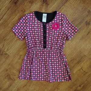 Size 3 Target Floral-Pattered Purple Dress EUC