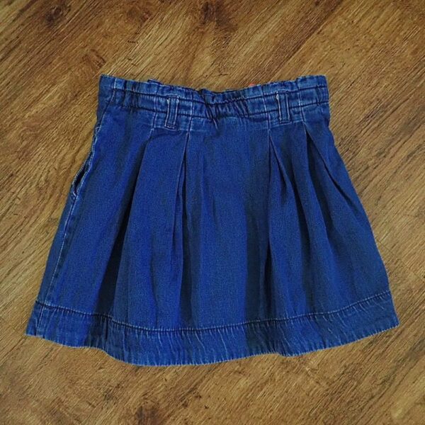 Size 3 Target Heavyweight Pleated Chambray Skirt EUC - Image 2