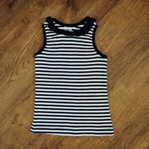 Size 3 Target Navy & White Striped Tank Top EUC