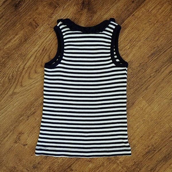 Size 3 Target Navy & White Striped Tank Top EUC - Image 2