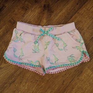 Size 3 Target Pink Cotton 'Mermaid' Shorts EUC