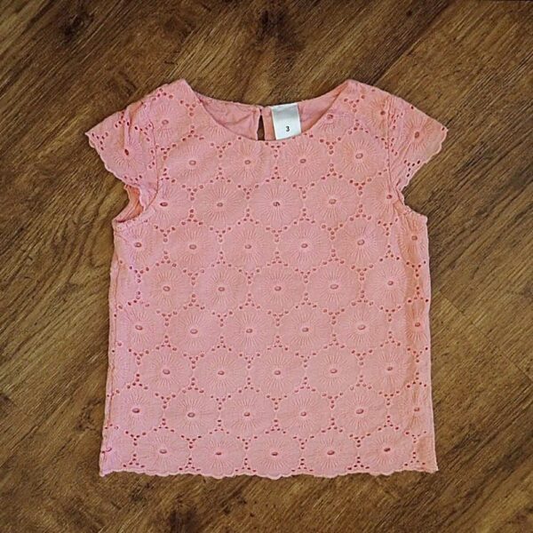 Size 3 Target Sleeveless Peach Lace Top EUC
