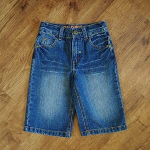 Size 4 Fun Spirit Adjustable Blue Denim Shorts EUC