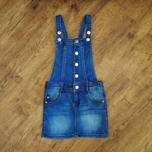 Size 5 The 1964 Denim Co Adjustable Denim Pinafore Dress EUC