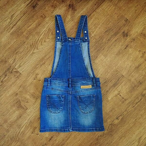 Size 5 The 1964 Denim Co Adjustable Denim Pinafore Dress EUC - Image 2