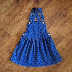 Size 6 Anko Blue Stretch Denim Pinafore Dress EUC