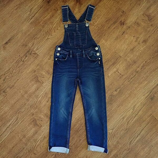 Size 6 Dark Navy Stretch Denim Overalls by Silver Jeans Co NOS