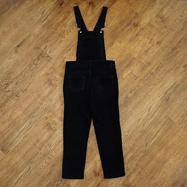 Size 7 Breakers Heavyweight Black Corduroy Overalls EUC - Image 2