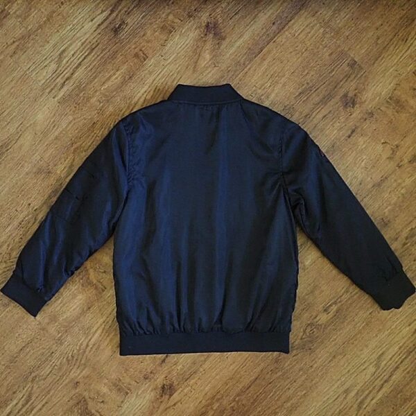 Size 7 Ollie's Place Black Zipper Jacket EUC - Image 2