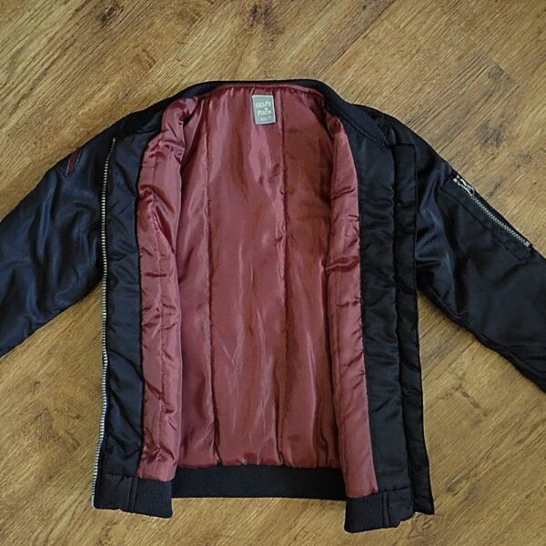 Size 7 Ollie's Place Black Zipper Jacket EUC - Image 3