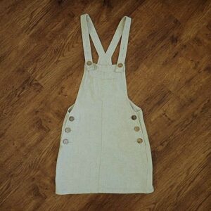 Size 8 Mooloola Lightweight Linen-Blend Pinafore Dress EUC
