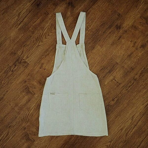 Size 8 Mooloola Lightweight Linen-Blend Pinafore Dress EUC - Image 2