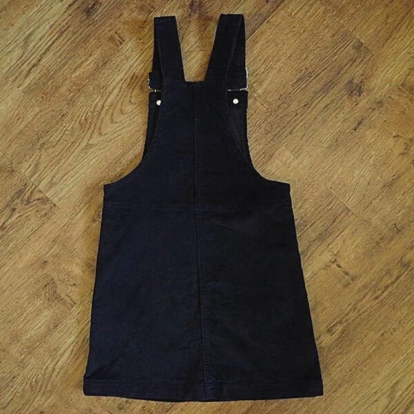 Size 9 Anko Black Corduroy Pinafore Dress NOS - Image 2