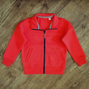 Size 4/5 Uniqlo Kids Medium Weight Red Zip-Through Jacket NWOT