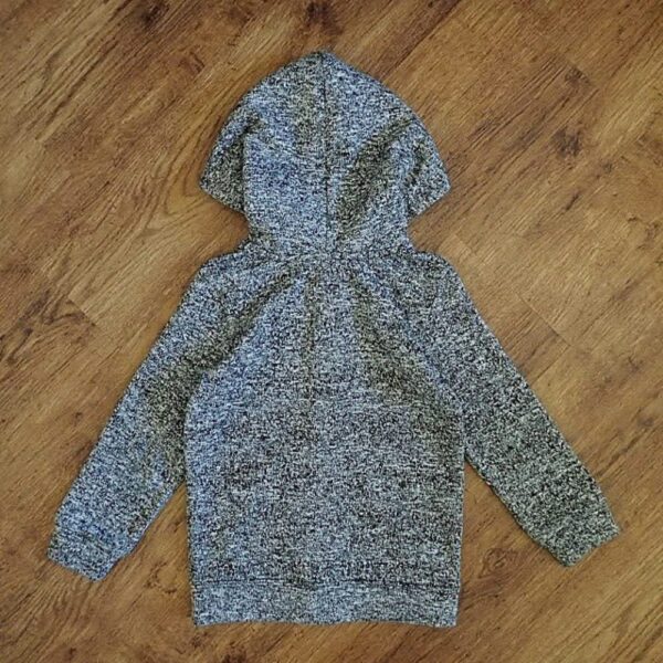 Size 4 Anko Grey Marled Long Sleeve Hoodie EUC - Image 2