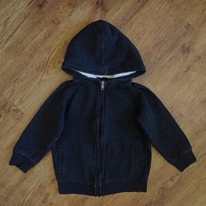 Size 4 Anko Black Marled Long Sleeve Hoodie GUC