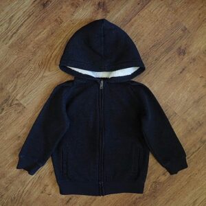 Size 4 Anko Black Marled Long Sleeve Hoodie EUC