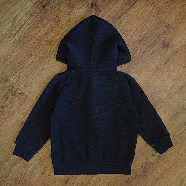 Size 4 Anko Black Marled Long Sleeve Hoodie EUC - Image 2