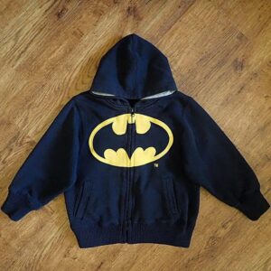 Size 4 DC Comics Batman Classic Logo Hoodie GUC