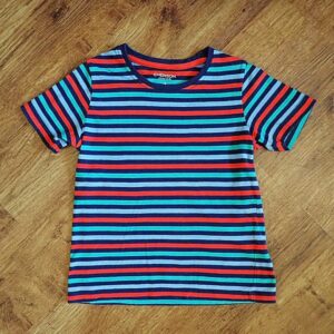 Size 4 Emerson Junior Boys Multicoloured Striped Tee EUC