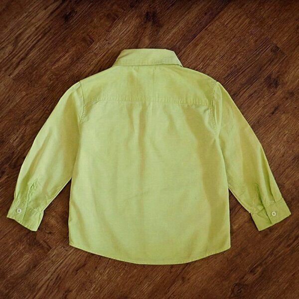 Size 4 Emerson Junior Lime Coloured Long Sleeve Shirt EUC - Image 2